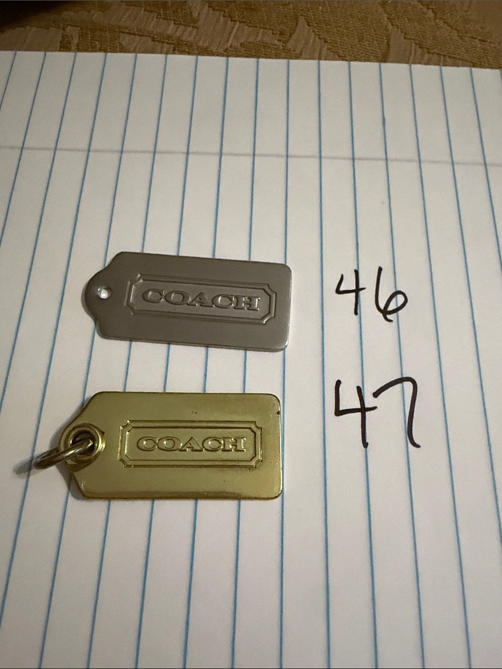 Coach replacement hang tags preloved